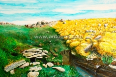 Fuente del Pitolero y Olagas en flor